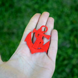 Anchor Patch Red Iron-On 2 Inch