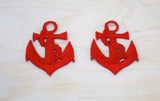 Anchor Patch Red Iron-On 2 Inch