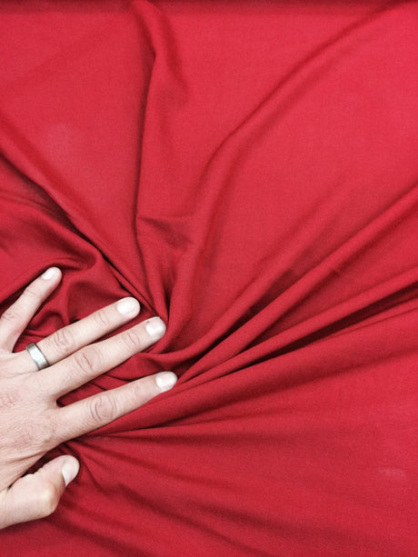 Rayon Challis Red Vampire's Kiss