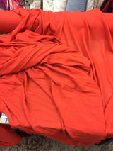Rayon Challis Fabric Orange