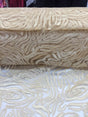 Embroidered Lace Mesh Fabric Champagne