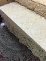 Embroidered Lace Mesh Fabric Champagne