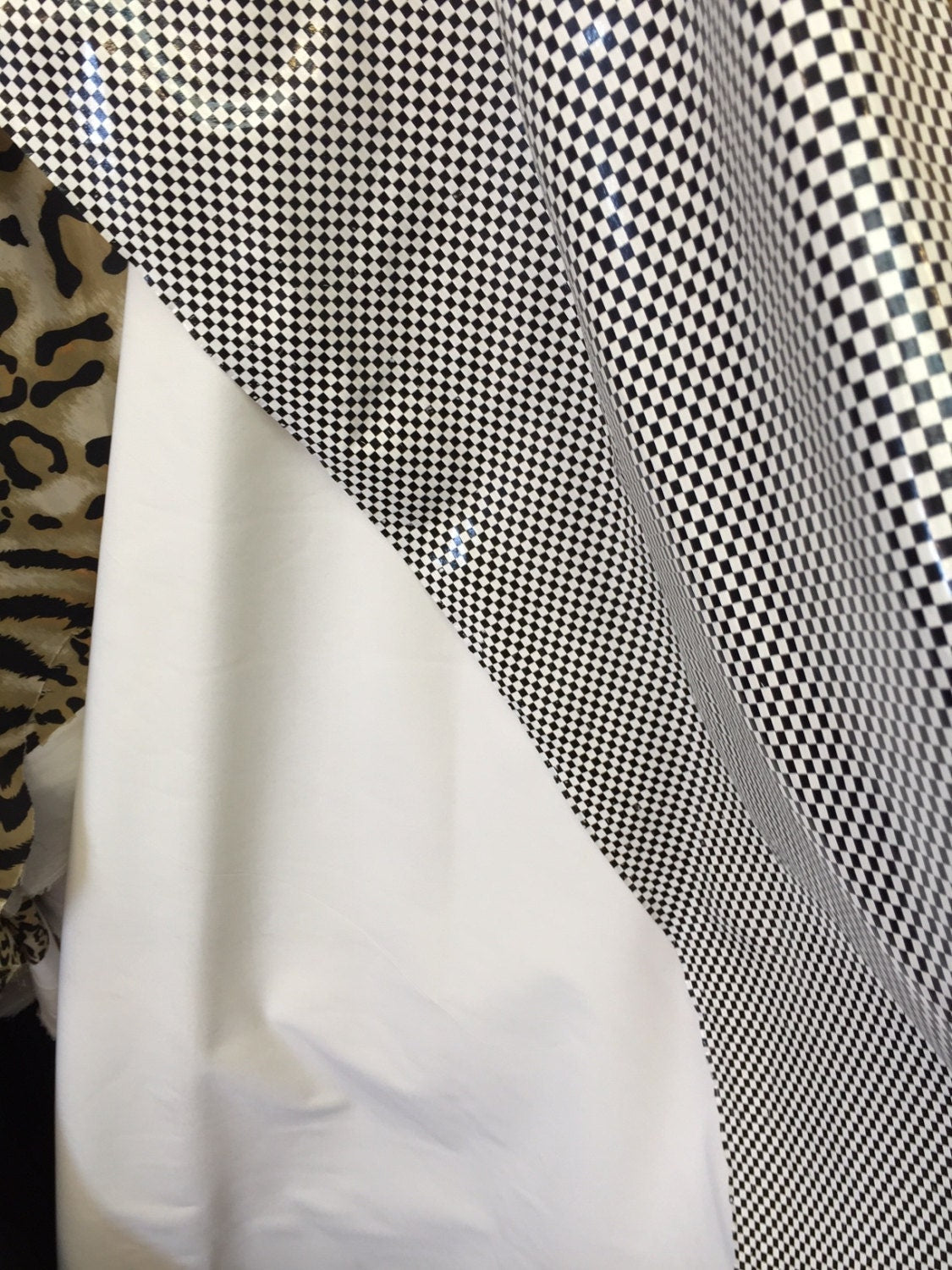 Black and White Gingham Vinyl