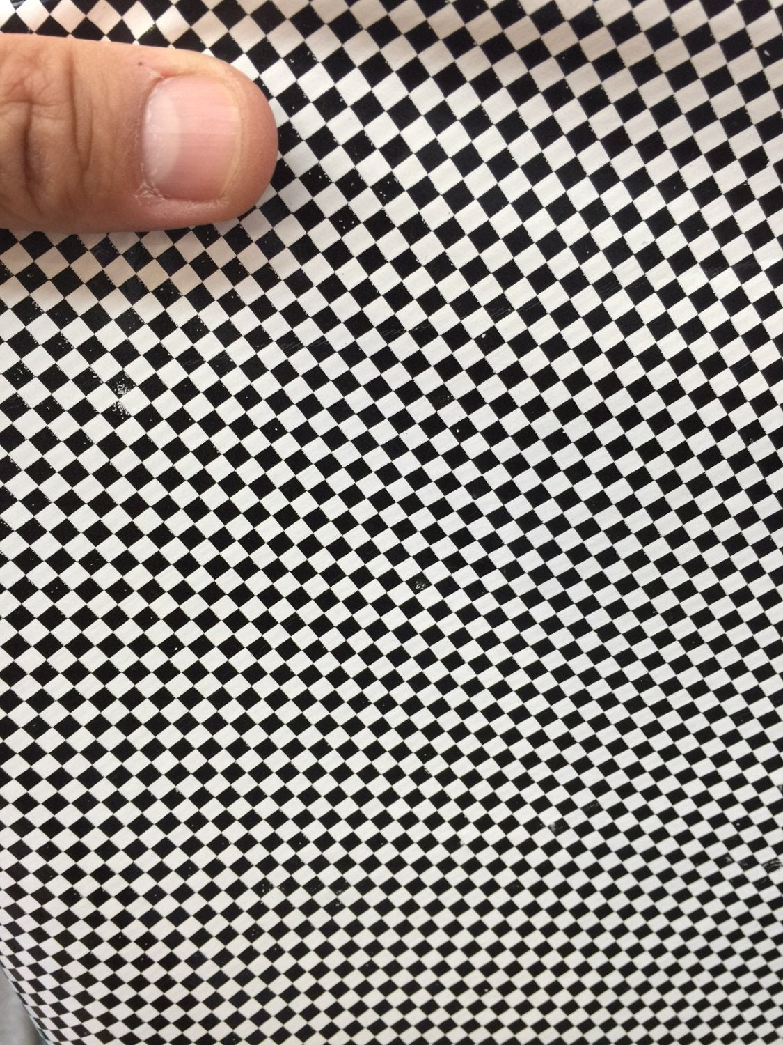 Black and White Gingham Vinyl
