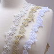 Beaded Bridal Lace Trim 1 Inch