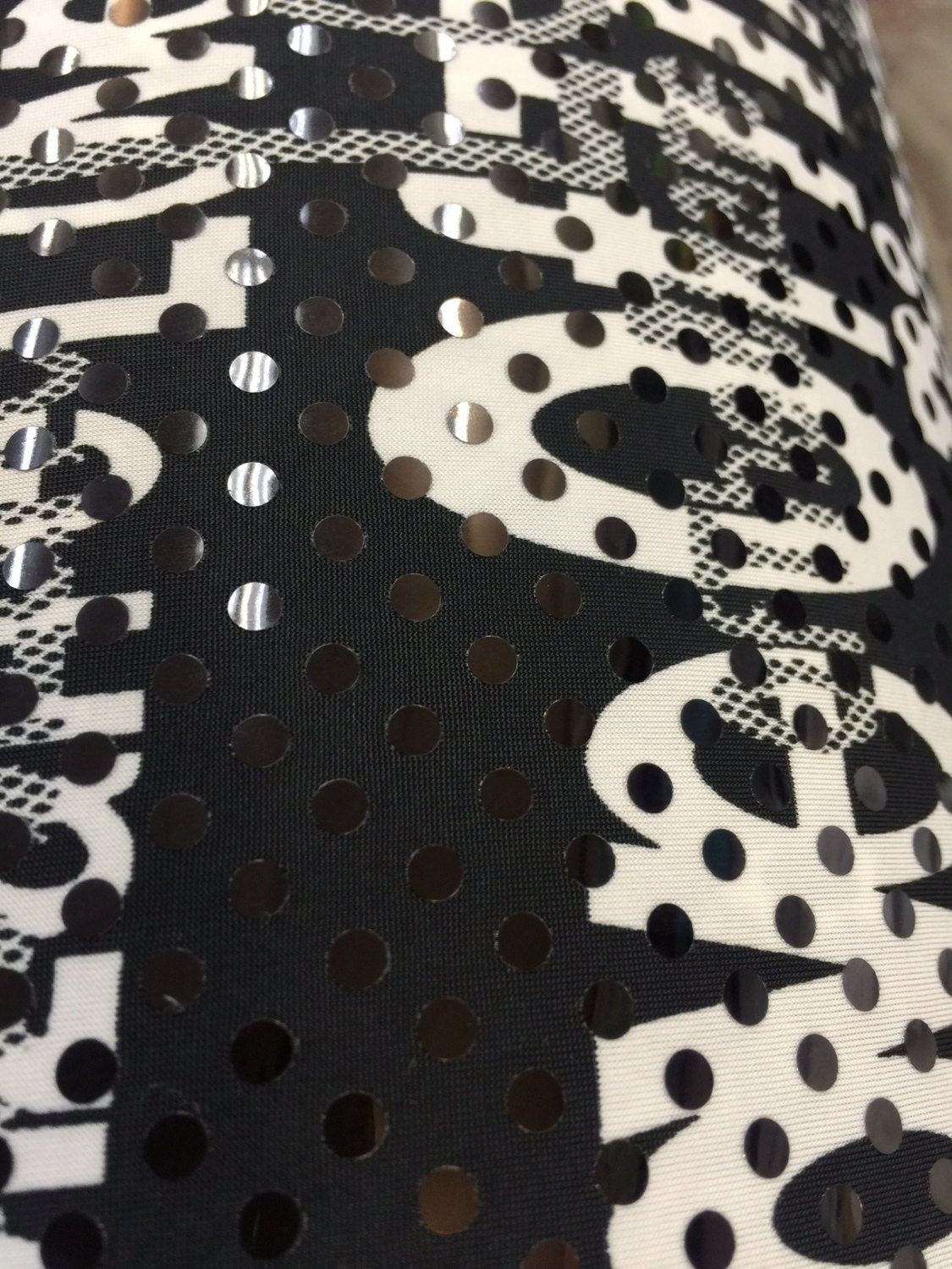 Black Sequin Stretch Fabric