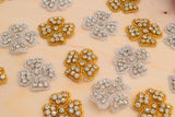 Rhinestone Flower Patch Applique