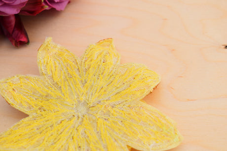 Rhinestone Flower Applique 4.5 Gold