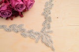 Rhinestone Collar Neckline Applique