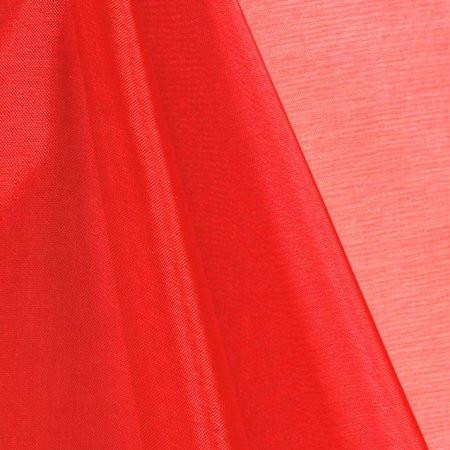 Red Mirror Crystal Organza Fabric