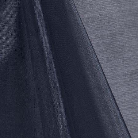 Navy Blue Mirror Crystal Organza Fabric