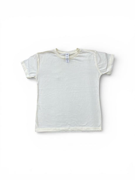 Lucky Blessed Life 1322 Youth Sublimation T-Shirt Fabric - Natural, Short Sleeve, 65% Polyester 35% Cotton (1 Piece)