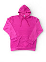 Lucky Blessed Life 401 Cotton Polyester Hoodie Fabric - Hot Pink, Unisex Sponge Fleece, 250 GSM (1 Piece)