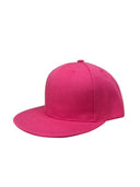 Panel Caps 6204 Cotton Twill Fabric - Hot Pink, Structured 6-Panel, Low-Profile, Pro-Model, Snapback Adjustable, One Size