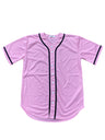 Baseball Jersey 100 Percent Polyester Fabric - Pink Button Down Jersey (1 Piece)