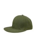 Panel Caps 6204 Cotton Twill Fabric - Olive, Structured 6-Panel, Low-Profile, Snapback Adjustable (One Size)