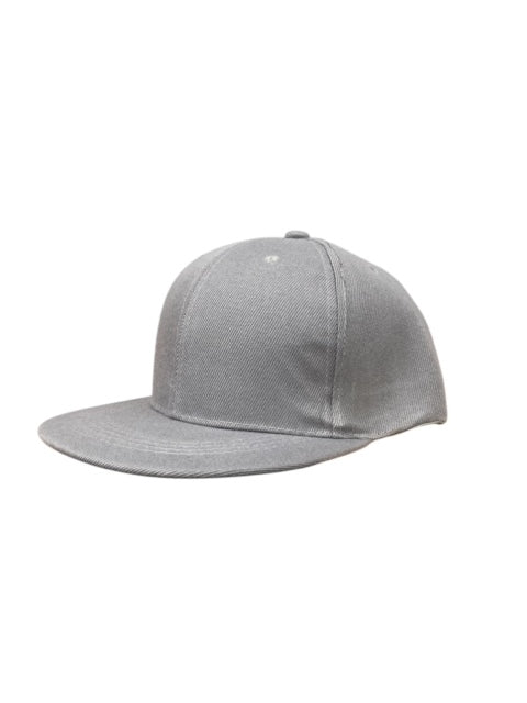Panel Caps 6204 Cotton Twill Fabric - Ice Grey, Structured 6-Panel, Low-Profile, Pro-Model, Snapback Adjustable, One Size
