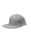 Panel Caps 6204 Cotton Twill Fabric - Ice Grey, Structured 6-Panel, Low-Profile, Pro-Model, Snapback Adjustable, One Size