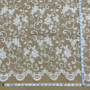 Beaded Corded Bridal Lace Mesh