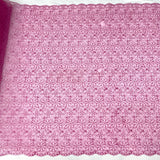 Corded Bridal Lace Fabric 54" Polyester Net Mesh