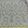 Beaded Lace Fabric on Polyester Net Mesh