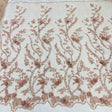 Beaded 3D Floral Lace Mesh