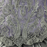 Beaded Lace Fabric on Polyester Net Mesh