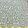 Beaded Lace Fabric on Polyester Net Mesh