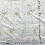 1 Yard Beaded Lace Fabric Embroidered 100 Percent Polyester Net Mesh 50 inch Width