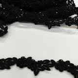 Beaded Corded Lace Trim 1.5" Wide