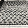 Beaded Lace Black Mesh Fabric