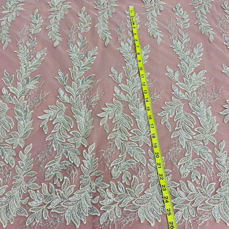 Beaded Embroidered Lace Mesh