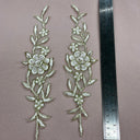Embroidered Lace Applique Ivory