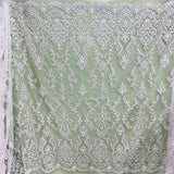 Beaded Sequined Lace Fabric