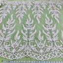 Beaded Corded Embroidered Lace Fabric 51" Wide