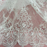 Beaded Corded Bridal Lace