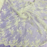 Corded Embroidered Lace Mesh