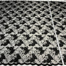 1 Yard Regal Beaded and Corded Lace Fabric Embroidered on Polyester Net Mesh