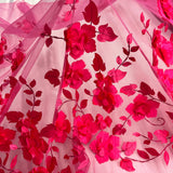 3D Floral Lace Fabric
