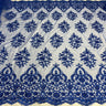Beaded Corded Bridal Lace Mesh