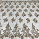 Embroidered 3D Floral Lace Black