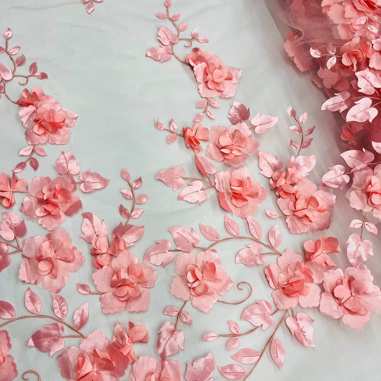 3D Floral Lace Fabric 60" Wide