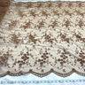 Beaded Lace Fabric on Polyester Net Mesh