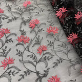 Embroidered Lace Mesh Fabric