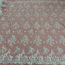 Beaded Corded Floral Lace Fabric 52" Scalloped Edges
