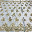 Beaded Corded Lace Fabric 56" Wide