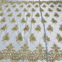 Beaded Corded Lace Fabric 56" Wide