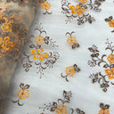 Beaded Embroidered Lace Mesh Fabric