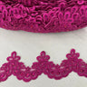 Beaded Lace Trimming on Polyester Organza