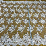 Corded Bridal Lace Fabric 51" Wide
